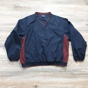 DAC Athletic Club Mens XL Long Sleeve Pullover Windbreaker Jacket Sport Athletic